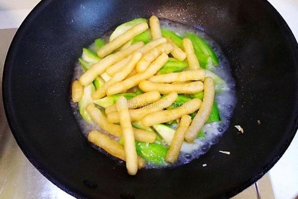 丝瓜烧豆果的做法图解9