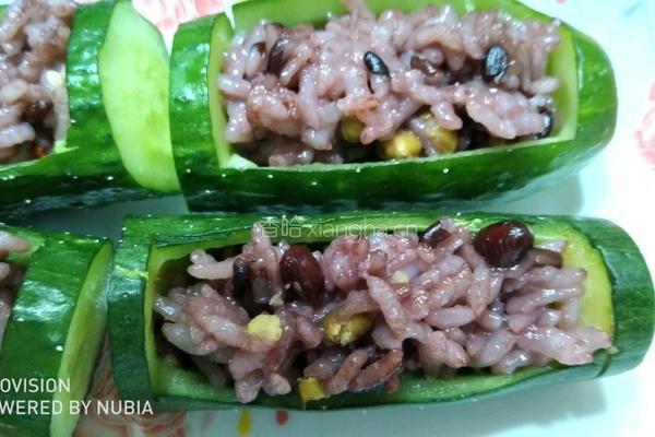 青瓜竹筒饭的做法图解4