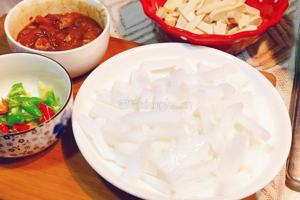 川味凉粉炒豆干的做法图解3