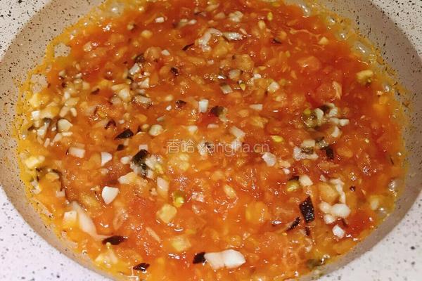 番茄肉酱菠菜面教学的做法图解13