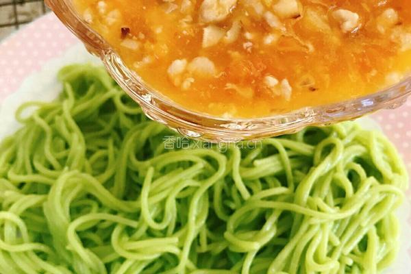 番茄肉酱菠菜面教学的做法图解17