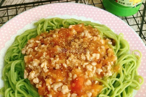 番茄肉酱菠菜面教学的做法图解18