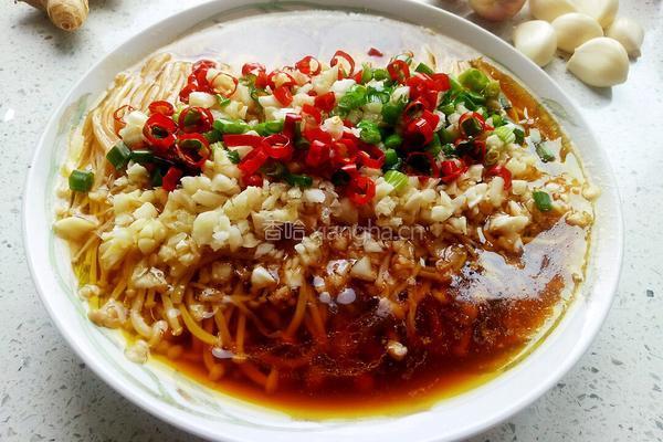 蒜蓉金针菇的做法图解20
