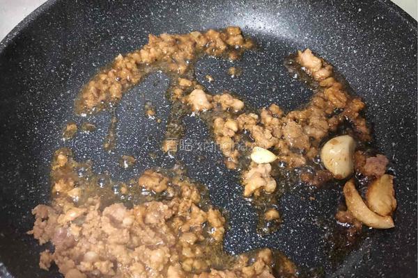 榄菜豆角肉末下饭菜的做法图解3