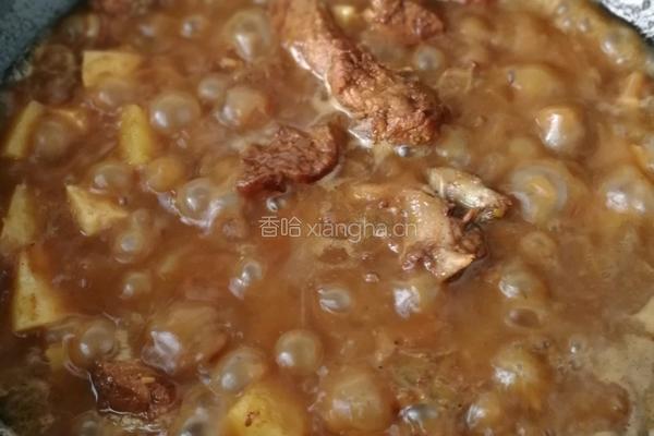 白红薯炖排骨的做法图解8