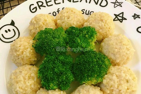 小米芹菜肉丸子的教学的做法图解14