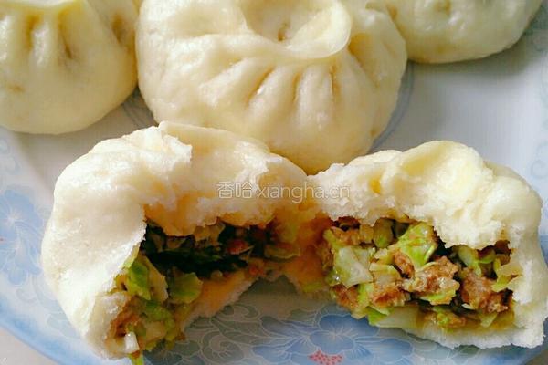 甘蓝青椒馅包的做法图解11
