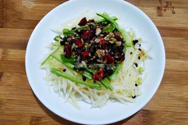 豆豉炝拌青椒土豆丝的做法图解22
