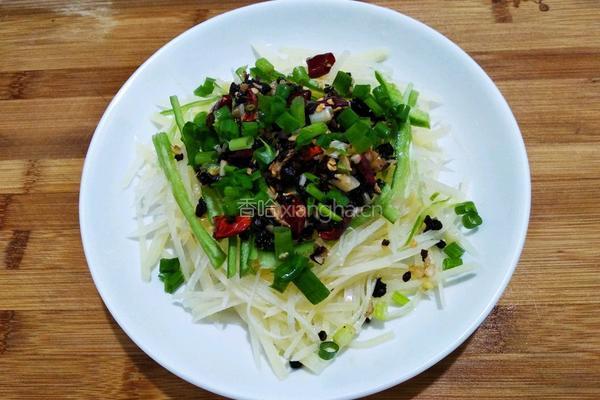 豆豉炝拌青椒土豆丝的做法图解23