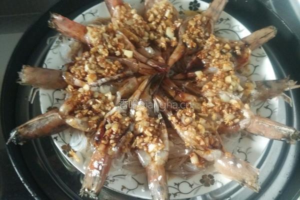 蒜蓉粉丝虾的做法图解13