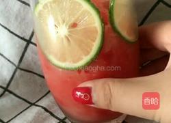 西瓜沙冰气泡水的做法图解6