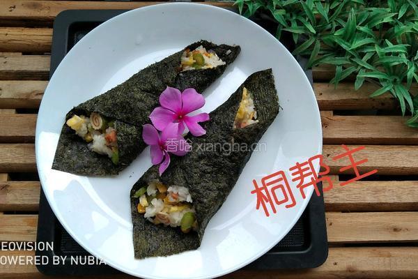 寿司炒饭卷的做法图解6