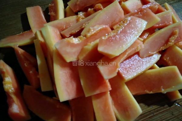 木瓜炒肉的做法图解4