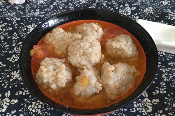 西红柿肉丸汤的做法图解7