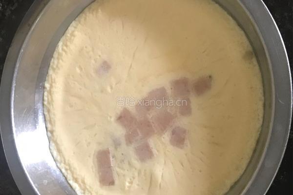 素火腿蒸蛋的做法图解8