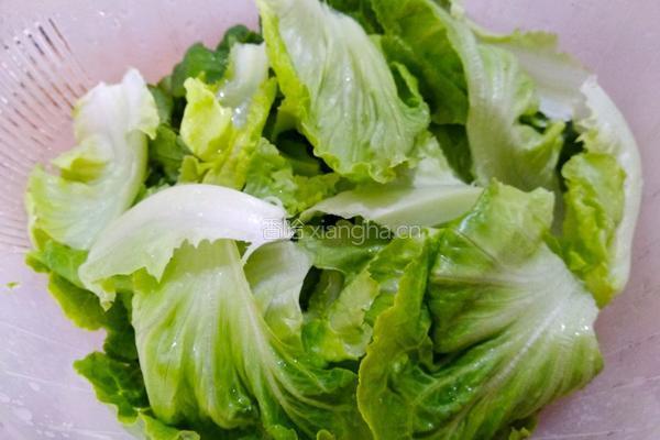猪油炒蒜泥生菜的做法图解3