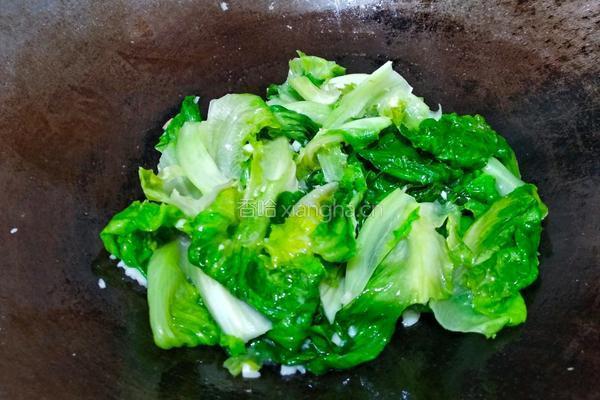 猪油炒蒜泥生菜的做法图解11