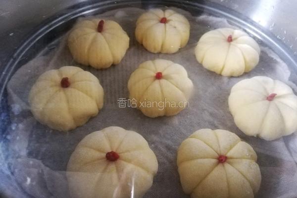 迷你南瓜豆沙包的做法图解12
