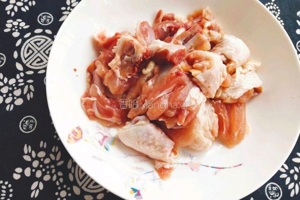 柳树蘑菇烧鸡肉(加板粟版)的做法图解5