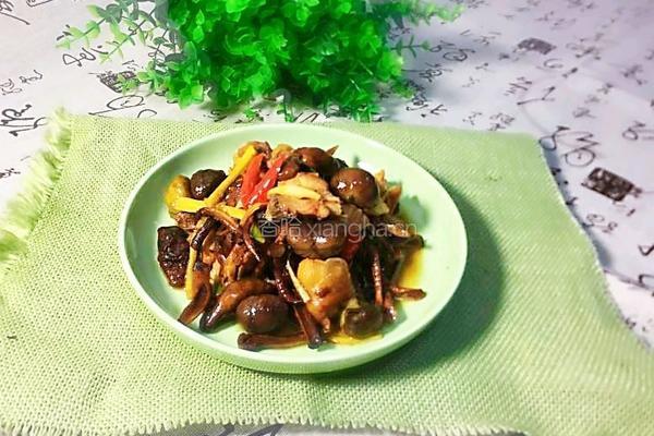 柳树蘑菇烧鸡肉(加板粟版)的做法图解20