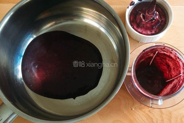 蓝莓慕斯蛋糕+6寸方模的做法图解6