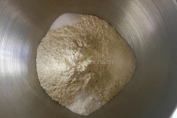 海苔芝麻肉松全麦包的做法图解2