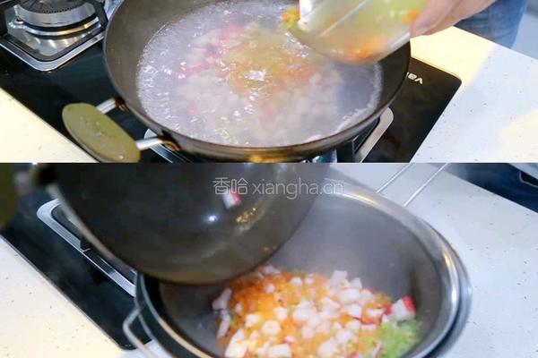 芥辣海鲜卷的做法图解2