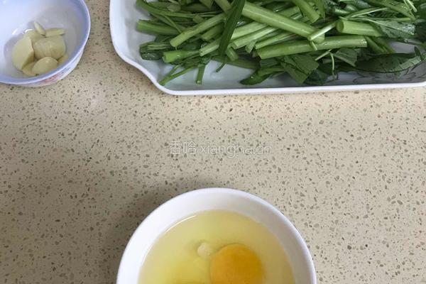 空心菜炒鸡蛋的做法图解3