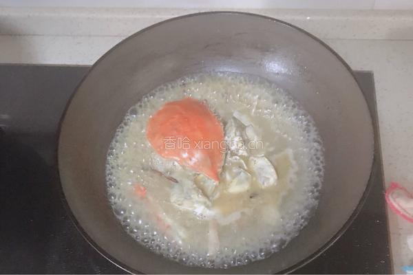 家烧豆腐江蟹的做法图解6