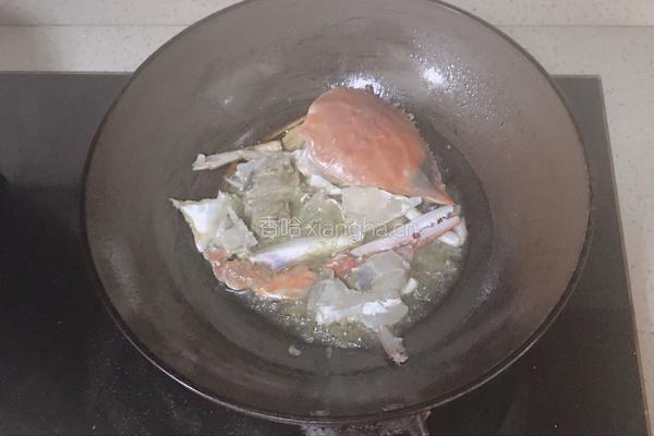 家烧豆腐江蟹的做法图解5