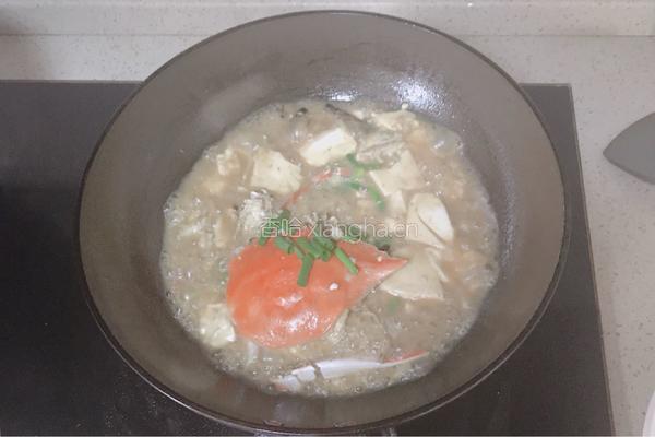家烧豆腐江蟹的做法图解9