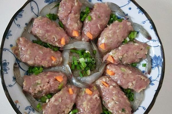 肉包虾（自创）的做法图解8