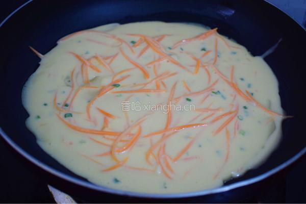 胡萝卜鸡蛋饼的做法图解8