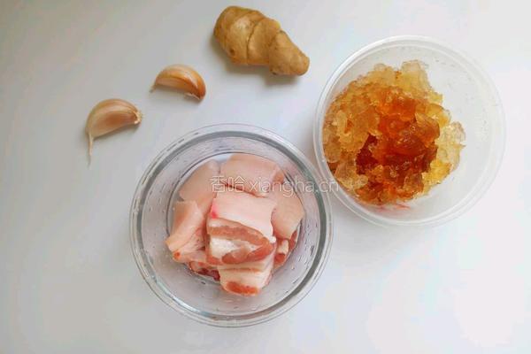 桃胶红烧肉 低热量 劲享双重肉感 的做法图解1