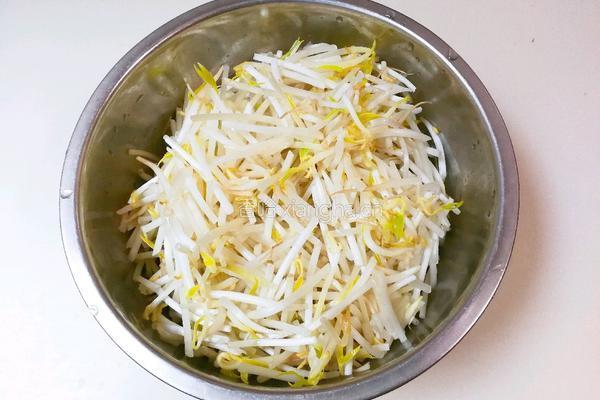 韭苔炒绿豆芽的做法图解1