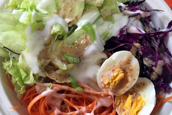 芥末蔬菜沙拉的做法图解1