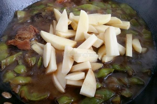 排骨豆角焖面的做法图解6