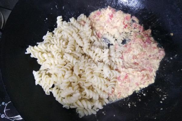 西红柿奶油螺旋意面的做法图解8