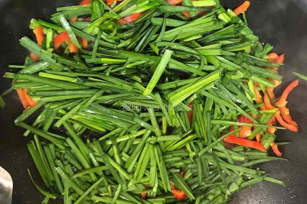 下饭菜—红椒炒韭菜的做法图解6