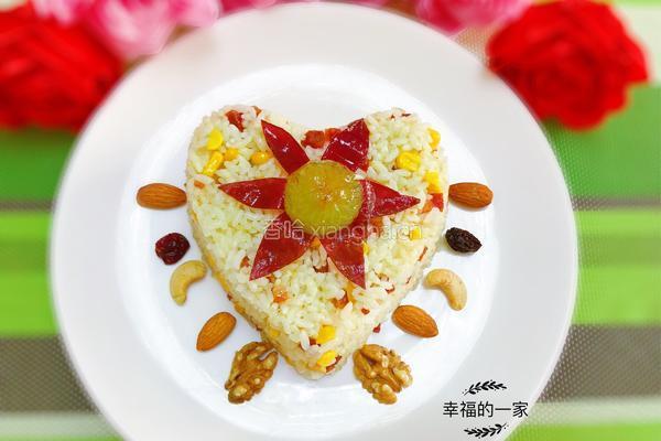 爱心炒饭的做法图解6