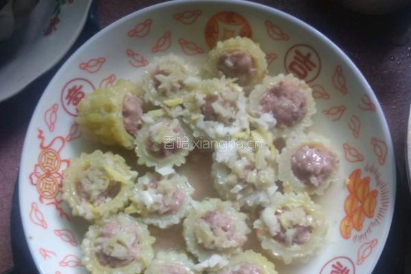苦瓜酿肉的做法图解8