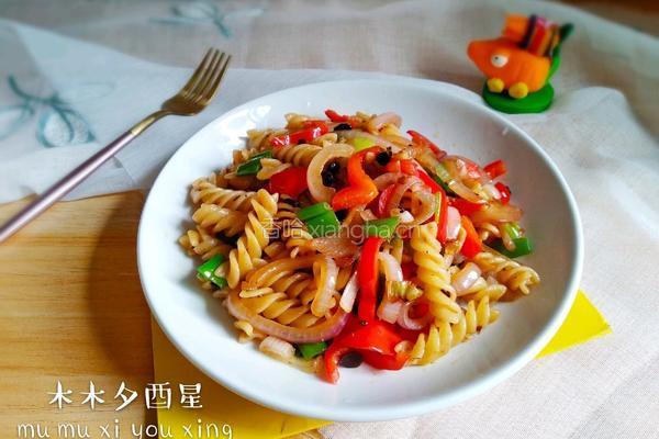 豉香螺旋意面（西餐中做）