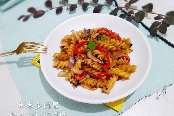 豉香螺旋意面（西餐中做）的做法图解16