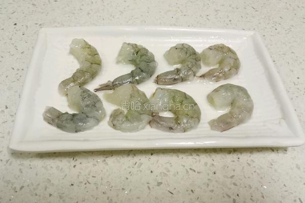 平底锅蘑菇鲜虾披萨的做法图解4
