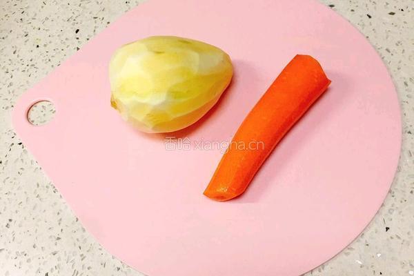 胡萝卜地瓜泥的做法图解1
