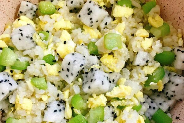 火龙果炒饭的做法图解13