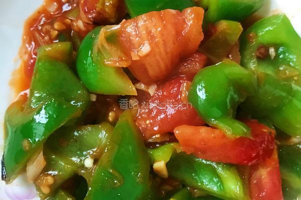 家常菜椒炒番茄的做法图解10
