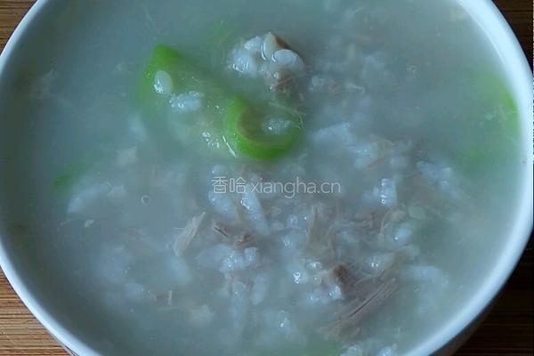 丝瓜瘦肉粥的做法图解5