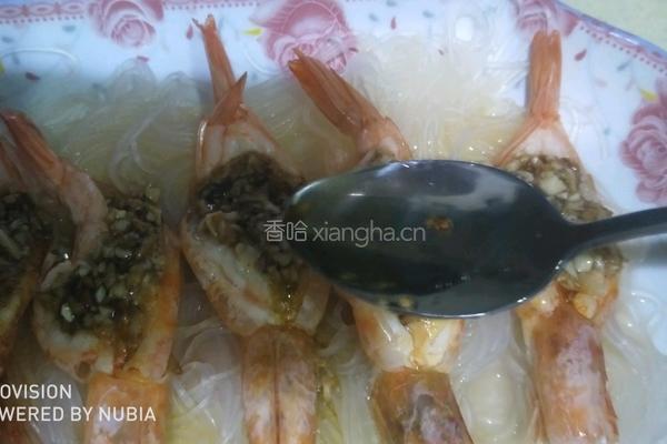 蒜蓉粉丝开边虾的做法图解14