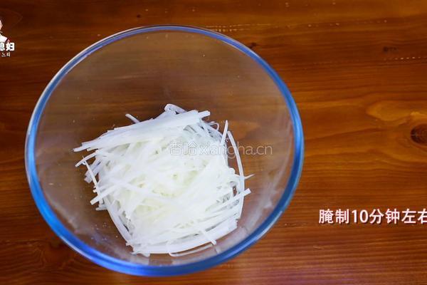 炎热的夏日，无法拒绝的清爽-韩式辣拌萝卜丝的做法图解6